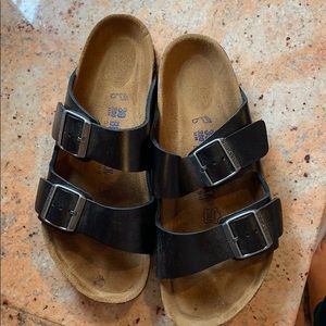 Black Leather Birkenstock’s